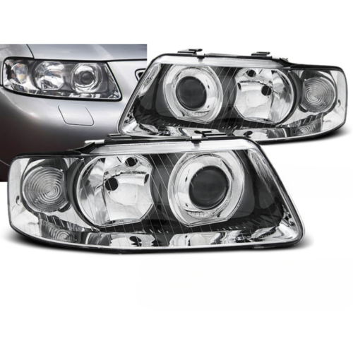 Paire de feux phares Audi A3 8L de 2000 a 2003 design Chrome