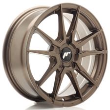 Jante JR Wheels JR21 17x7 ET20-40- 5 Trous sur mesure - Matt Bronze