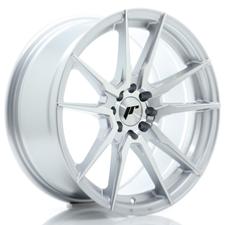 Jante JR Wheels JR21 17x8 ET35 - 4 Trous sur mesure - Silver Machined Face