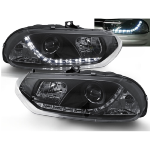 Paire de feux phares Alfa Romeo 156 de 1997 a 2003 Daylight led noir