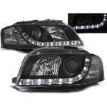 Paire de feux phares Audi A3 8P de 2003 a 2008 Daylight led noir