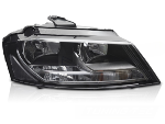 Feu phare Droit Adaptable Audi A3 8P de 2008 a 2012 Noir