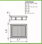 Filtre a air Green pour BMW Serie 3 E30 de 1988 a 1993 324TD-115cv