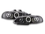 Paire de feux phares Angel Eyes Honda Civic 4 Portes 1992 a 1995 Noir