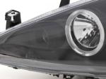 Paire de feux phares Angel Eyes Peugeot 307 01-06 Noir