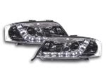 Paire de feux phares Daylight Led Audi A6 4B 2001-2004 Chrome