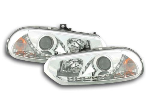 Paire de feux phares Daylight Led Alfa Romeo 156 98-02 Chrome