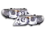 Paire de feux phares Angel Eyes BMW serie 3 E46 Break 02-05 chrome