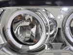 Paire de feux phares Angel Eyes BMW X5 E53 92-02 chrome