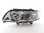 Paire de feux phares Angel Eyes BMW X5 E53 de 98 a 02 chrome