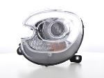 Paire de feux phares Xenon Daylight Led Mini countryman R60 10-17 Chrome