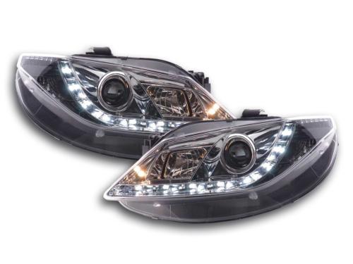 Paire de feux phares Daylight DRL Led Seat Ibiza 6J 08-12 Chrome