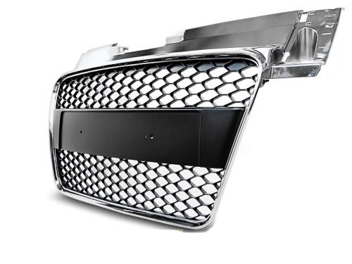 Grille de calandre pour Audi TT de 2006 a 2014 chrome noir Sport Style