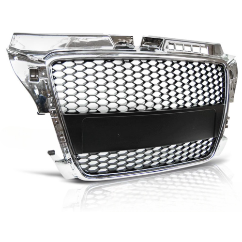 Grille de calandre pour Audi A3 8P de 04/2008 a 07/2012 look Sport Chrome et noir