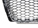 Calandre pour Audi A4 B9 de 2015 a 2019 Look Sport Chrome et noir