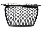 Calandre pour Audi A3 8P de 2005 a 2008 Look Sport Noir Brillant