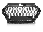 Calandre pour Audi A3 8V de 2012 a 2016 Look Sport Noir Brillant PDC
