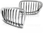 Paire grilles calandre BMW serie 3 E46 coupe cab de 04/1999 a 03/2003 Chrome
