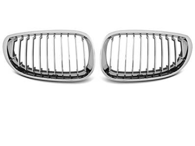 Paire grilles calandre BMW serie 5 E60/E61 de 07/2003 a 2010 Chrome