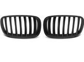 Paire de grille calandre BMW X5 E70, X6 E71 08-13 Noir Mat