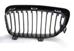 Paire grilles calandre BMW serie 1 E87/E81/E82/E88 07-13 Noir mat