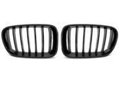 Paire de grilles de calandre BMW X3 F25 10-14 noir brillant