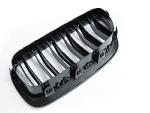 Paire grilles calandre BMW serie 5 F10 / F11 de 2010 a 2016 Look sport noir brillant