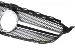 Grille calandre Mercedes classe C W205 18-21 Noir Silver
