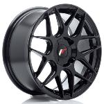 Jante JR Wheels JR18 16x7 ET20-35 - 4 trous sur mesure - Noir brillant
