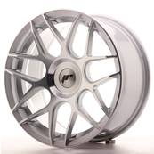 Jante JAPAN RACING JR18 17" x 8" Multi Perçage ET 25-35 Machined Face Silver