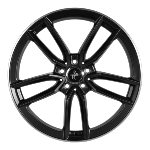 Jante Keskin KT21 17x7.5 ET45 5/114.3 MATT BLACK LIP POLISH