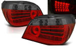 Paire de feux arriere BMW serie 5 E60 berline de 2003 a 2007 LED rouge fume