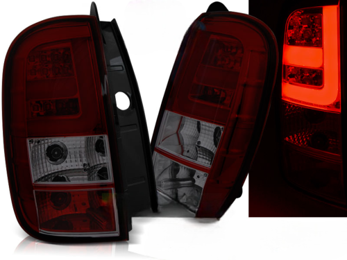 Paire de feux arriere Dacia Duster de 2010 a 2017 LED BAR rouge fume