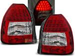 Paire de feux arriere Honda Civic 95-01 LED rouge blanc