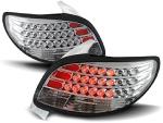 Paire de feux arriere Peugeot 206 berline 98-06 LED chrome