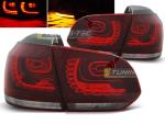 Paire de feux arriere VW Golf 6 08-12 rouge blanc led