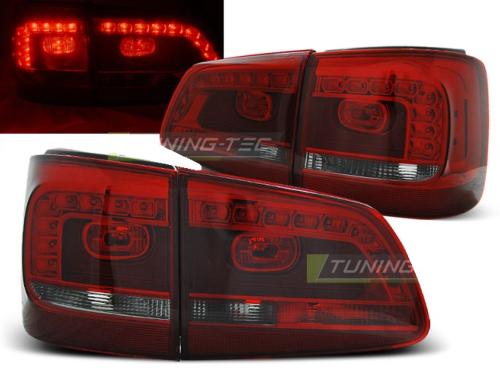 Paire de feux arriere VW Touran 10-15 LED Rouge Fume