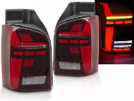 Paire de feux VW T5 03-15 FULL LED BAR Dyn Rouge