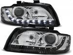 Paire de feux phares Audi A4 B6 de 2000 a 2004 Daylight led noir