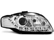 Paire de feux phares Audi A4 B7 de 2004 a 2008 Daylight led chrome