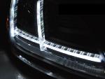 Paire feux phares Audi TT 8J de 2010 a 2014 Daylight led DRL noir Xenon AFS