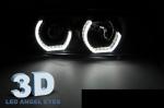 Paire de feux phares BMW serie 5 E39 de 1995 a 2003 Angel Eyes led 3D noir