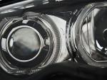 Paire de phares BMW serie 3 E46 Berline de 2001 a 2005 angel eyes led noir