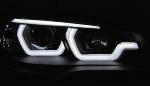 Paire feux phares BMW X5 E70 de 2007 a 2013 TubeLight DRL Noir