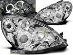 Paire de feux phares avant Citroen Xsara 00-04 angel eyes chrome