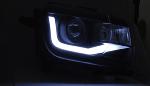 Paire de feux phares Chevrolet Camaro de 2009 a 2013 LTI LED noir