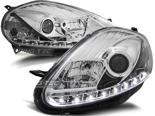 Paire de feux phares Fiat Grande Punto 08-09 Daylight led chrome