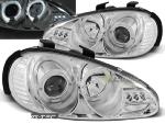 Paire de feux phares Mazda MX3 91-98 angel eyes chrome