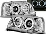 Paire de feux phares Renault Clio 90-95 angel eyes chrome