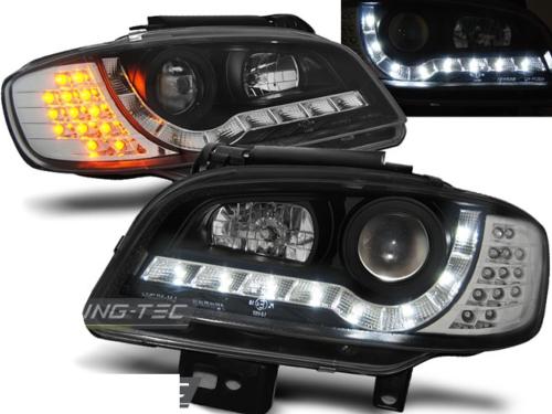 Paire de feux phares Seat Ibiza / Cordoba 99-02 Daylight led noir